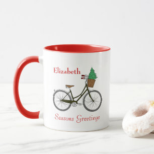 Personalisierte festliche Frohe Festtage Tasse