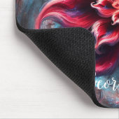 Personalisierte festliche Poinsettia Galaxie Mousepad (Ecke)