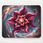 Personalisierte festliche Poinsettia Galaxie Mousepad (Vorne)