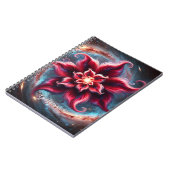 Personalisierte festliche Poinsettia Galaxie Notizblock (Linke Seite)