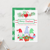 Personalisierte Festspiele Weihnachten Karte (Vorderseite/Rückseite Beispiel)