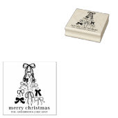 Personalisierte Festtage Moderne Weihnachten Gummistempel (Stempel)