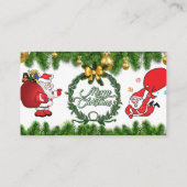 Personalisierte Festwünsche Visitenkarte (Rückseite)