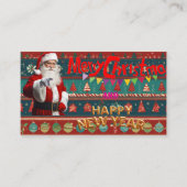 Personalisierte Festwünsche Visitenkarte (Vorderseite)