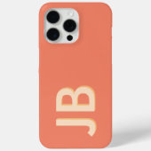 Personalisierte fett-Anfangsmonogramm Case-Mate iPhone Hülle (Rückseite)