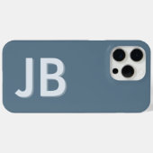 Personalisierte fett-Anfangsmonogramm Case-Mate iPhone Hülle (Rückseite (Horizontal))