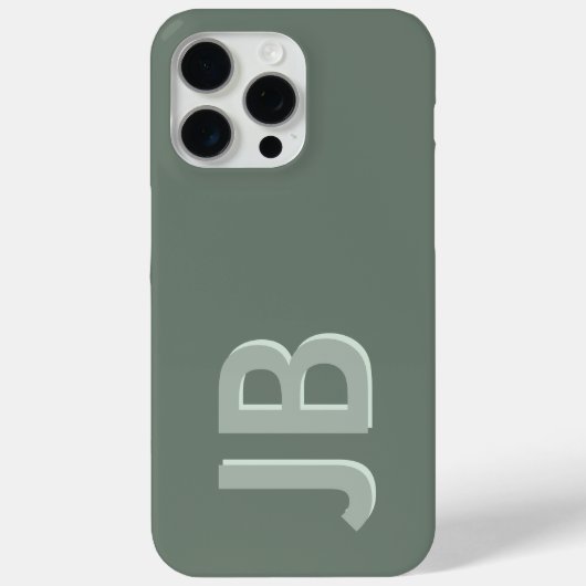Personalisierte fett-Anfangsmonogramm Case-Mate iPhone Hülle (Rückseite)