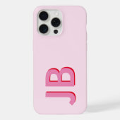 Personalisierte fett-Anfangsmonogramm iPhone Hülle (Rückseite)
