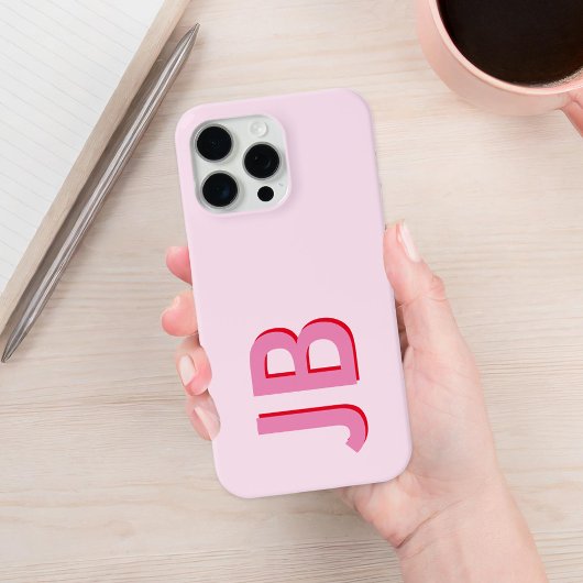 Personalisierte fett-Anfangsmonogramm iPhone Hülle