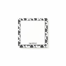 Personalisierte, fette Kuhdrucknotizen