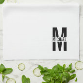 Personalisierte fette Monogramm und Name Handtuch (Gefaltet)