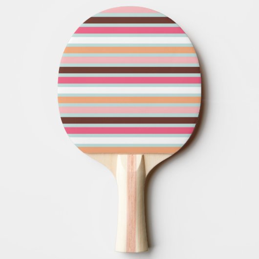 Personalisierte, fette Streifen Ping Pong Paddle Tischtennis Schläger (Rückseite)