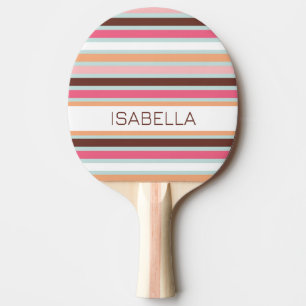 Personalisierte, fette Streifen Ping Pong Paddle Tischtennis Schläger