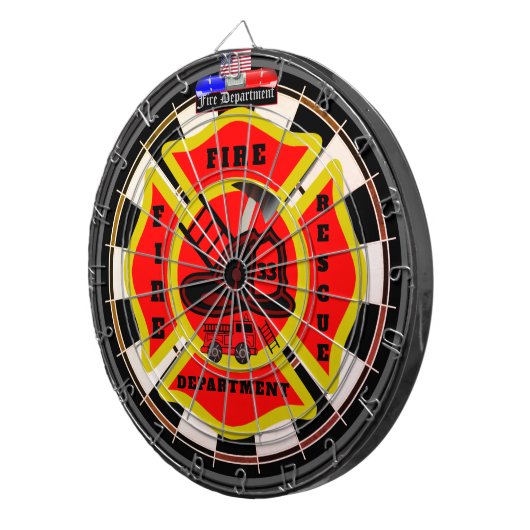 Personalisierte Feuerabteilung Multi-Target Dartscheibe (Vorderseite rechts)