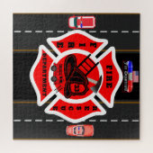Personalisierte Feuerwehr Puzzle (Horizontal)