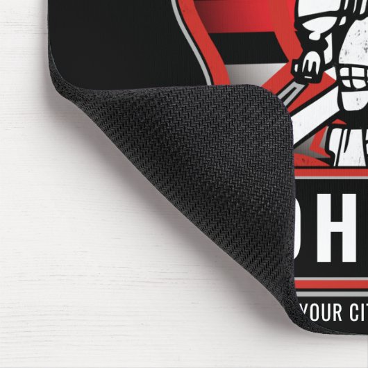 Personalisierte Feuerwehrfeuerfestungsflagge Mousepad (Ecke)