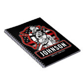 Personalisierte Feuerwehrfeuerfestungsflagge Notizblock (Rechte Seite)