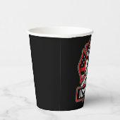 Personalisierte Feuerwehrfeuerfestungsflagge Pappbecher (Rechts)