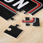 Personalisierte Feuerwehrfeuerfestungsflagge Puzzle (Seite)