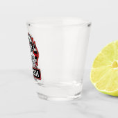 Personalisierte Feuerwehrfeuerfestungsflagge Schnapsglas (Rechts)