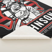 Personalisierte Feuerwehrfeuerfestungsflagge Sherpadecke (3/4)