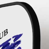 Personalisierte Feuerwehrmonogramm Pickleball Schläger (Linke Seite)