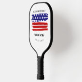 Personalisierte Feuerwehrmonogramm Pickleball Schläger (Links)
