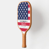Personalisierte Feuerwehrmonogramm Pickleball Schläger (Links)