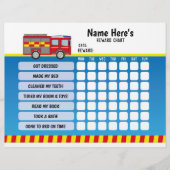 Personalisierte Feuerwehrplaner-Kids: Rewards Char Flyer (Vorne)