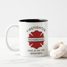 Personalisierte Feuerwehrsymbolabteilung