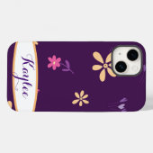 Personalisierte Field-Blume Lila Fall per Telefon Case-Mate iPhone Hülle (Rückseite (Horizontal))