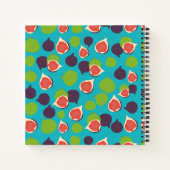 Personalisierte Fig Summer Fruchtmuster Rezept Notizblock (Rückseite)