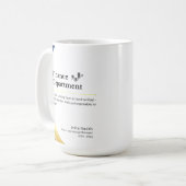 Personalisierte Finanzabteilung Kaffeetasse (Vorderseite Links)