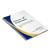 Personalisierte Finanzabteilung Notizblock (Rechte Seite)