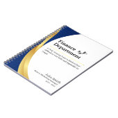 Personalisierte Finanzabteilung Notizblock (Linke Seite)