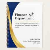 Personalisierte Finanzabteilung Planer (Vorderseite)