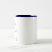 Personalisierte Finanzabteilung Zweifarbige Tasse (Mittel)