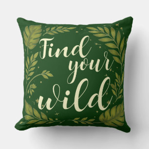 Personalisierte Finde deinen wilden Cream Forest G Kissen