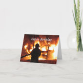 Personalisierte Firefighter-Handline-Karte Karte (Vorderseite)