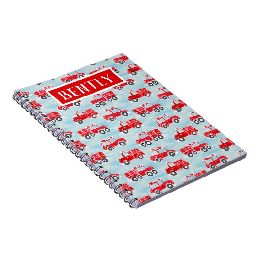 Personalisierte Firettler Jungen individuelle Name Notizblock (Rechte Seite)