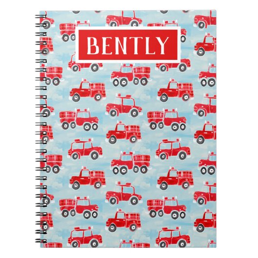 Personalisierte Firettler Jungen individuelle Name Notizblock (Vorderseite)