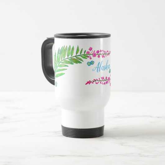 Personalisierte Fireweed-und Reisebecher (Vorderseite Links)