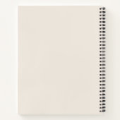 Personalisierte Firmenlogo-Vorlage Beige Notizblock (Rückseite)