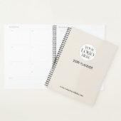 Personalisierte Firmenlogo-Vorlage Beige Planer (Anzeige)