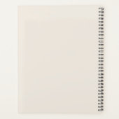 Personalisierte Firmenlogo-Vorlage Beige Planer (Rückseite)