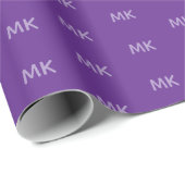 Personalisierte Firmenlogos lila Geschenkpapier (Rolleneckpunkt)