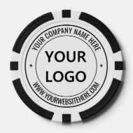 Personalisierte Firmenlogos und Text-Pokerchips Pokerchips