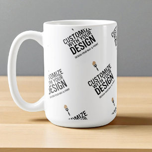 Personalisierte Firmenmarke Minimalistisch Benutze Kaffeetasse