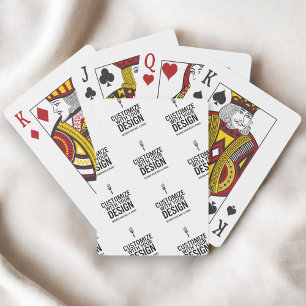 Personalisierte Firmenmarke Minimalistisch Benutze Spielkarten