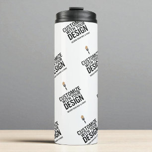 Personalisierte Firmenmarke Minimalistisch Benutze Thermosbecher